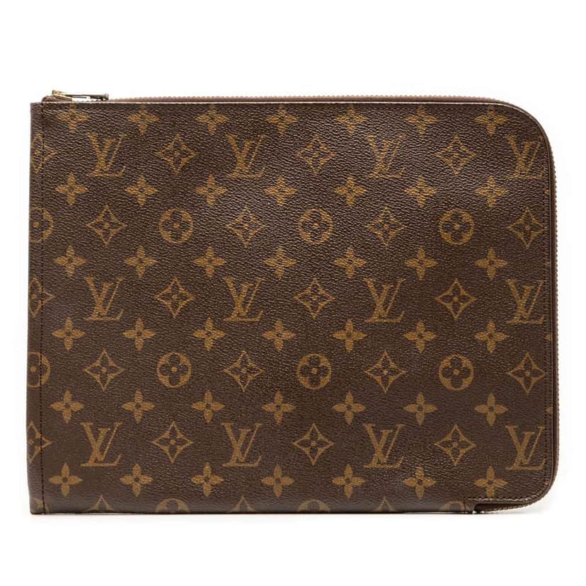 Louis Vuitton Monogram Poche Documents Portfolio 30 Brown Good condition - Front View