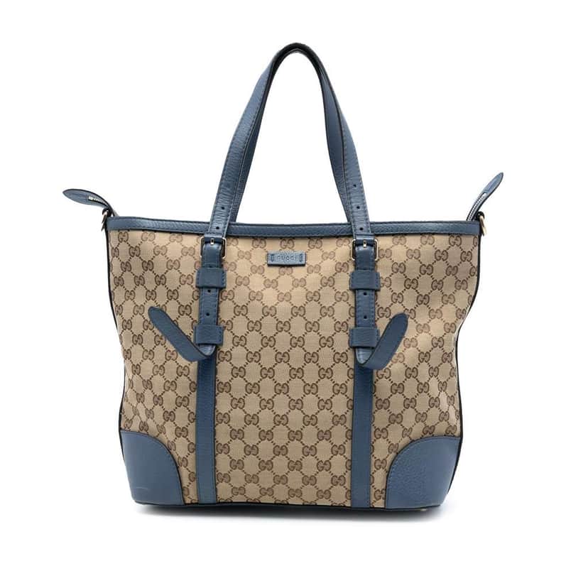 Gucci GG Canvas Convertible Tote Brown Canvas Very good condition - Front View