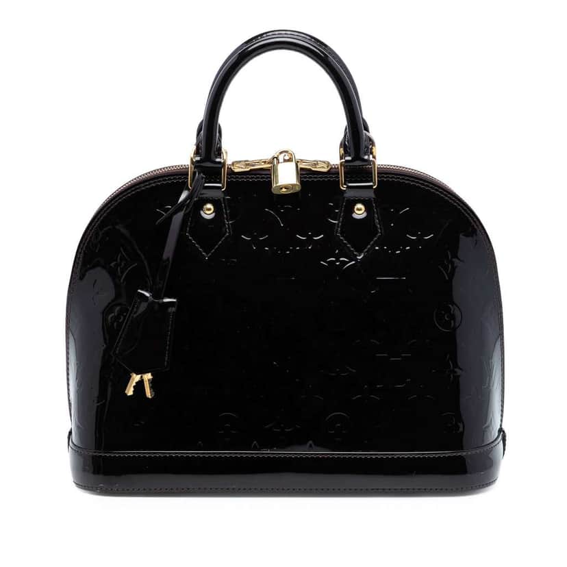 Louis Vuitton Monogram Vernis Alma PM Purple Leather Good condition - Front View