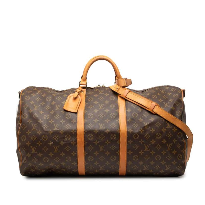 Louis Vuitton Monogram Keepall Bandouliere 60 Brown Very good condition - Front View