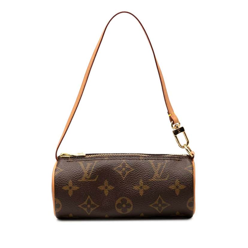Louis Vuitton Monogram Papillon Pochette Brown Good condition - Front View