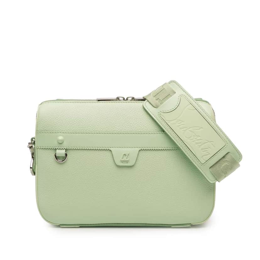 Christian Louboutin Leather Ruisbuddy Crossbody Green Leather Very good condition - Front View
