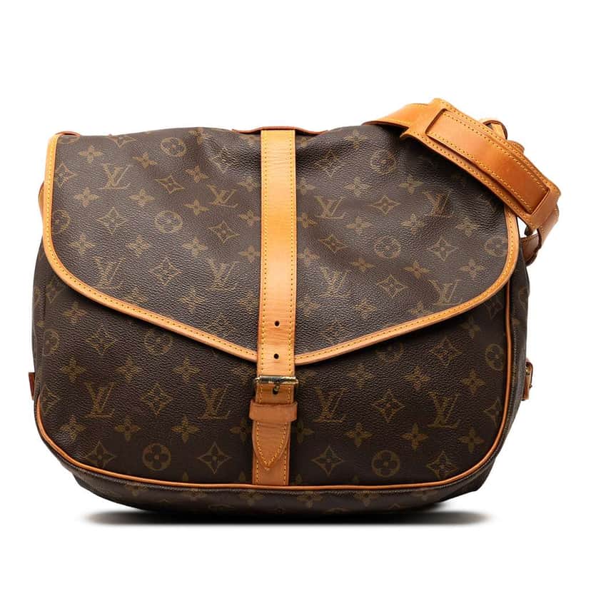 Louis Vuitton Monogram Saumur 35 Brown Good condition - Front View