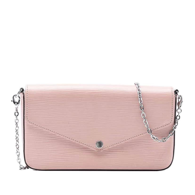 Louis Vuitton Epi Pochette Felicie Pink Leather Very good condition - Front View
