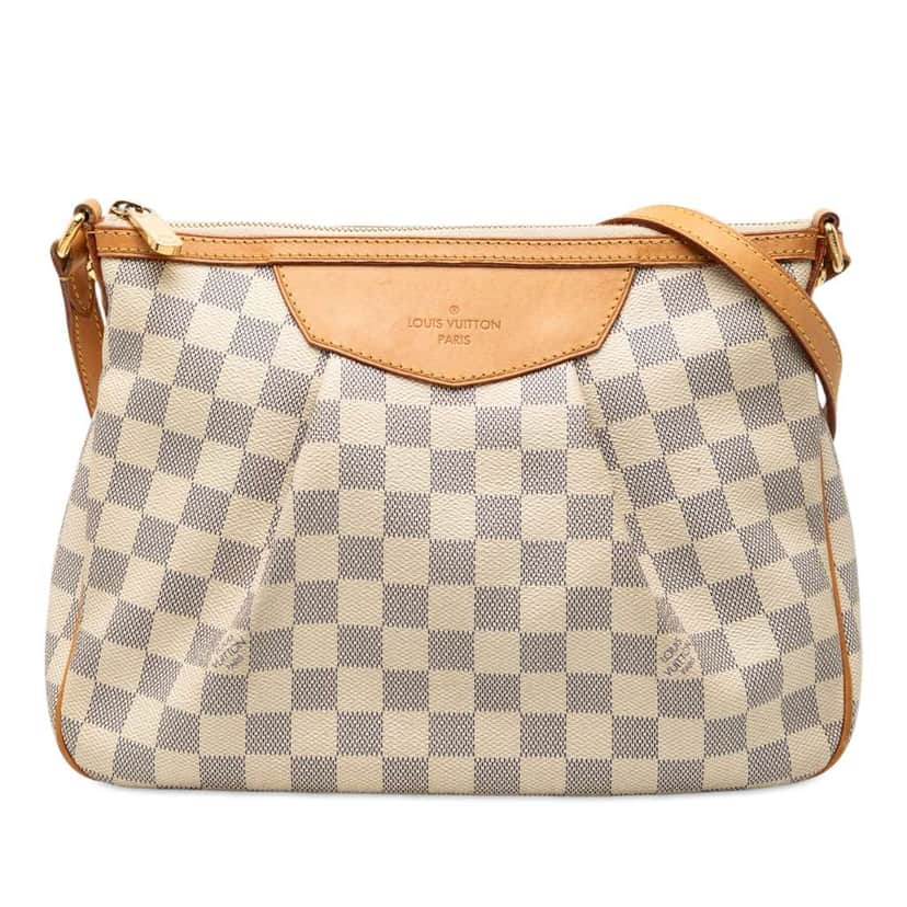 Louis Vuitton Damier Azur Siracusa PM White Very good condition - Front View