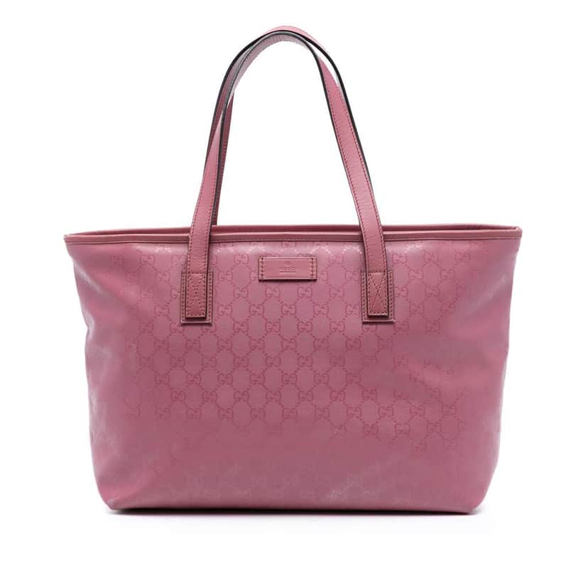 Gucci Medium GG Imprime Tote Pink Canvas Very good condition - Front View