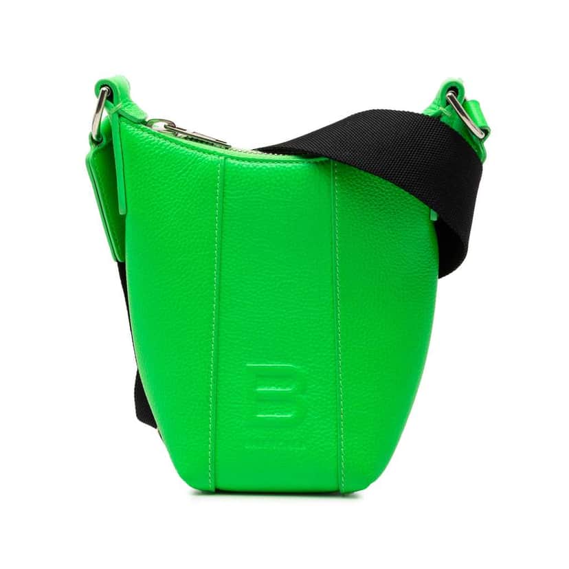 Balenciaga Leather Hourglass Phone Holder Crossbody Green Leather Very good condition - Front View