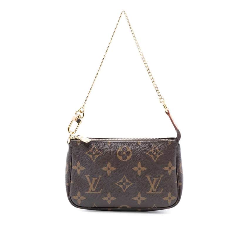 Louis Vuitton Monogram Mini Pochette Accessoires Brown Very good condition - Front View