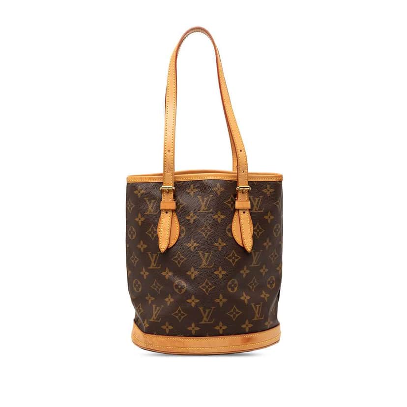 Louis Vuitton Monogram Petit Bucket Brown Very good condition - Front View