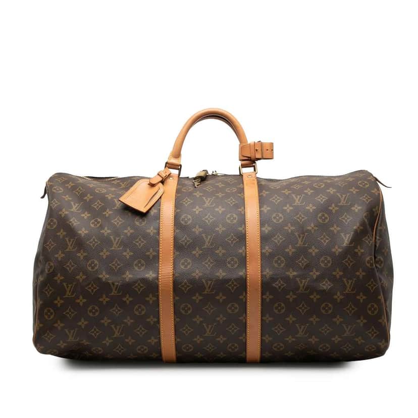 Louis Vuitton Monogram Keepall 60 Brown Good condition - Front View