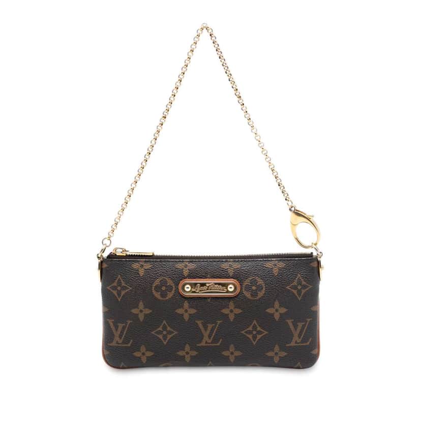 Louis Vuitton Monogram Pochette Milla MM Brown Good condition - Front View