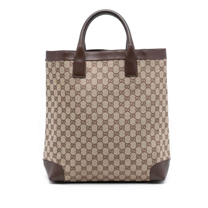 Gucci GG Canvas Tote Brown Canvas Good condition - Front View