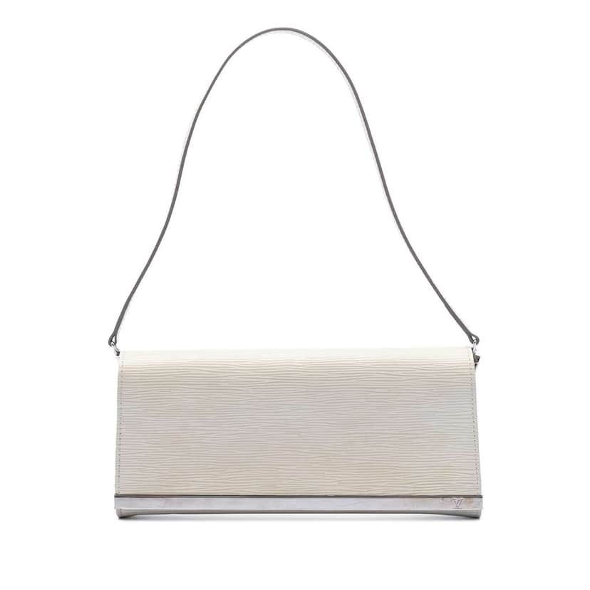 Louis Vuitton Epi Sevigne Clutch Brown Leather Very good condition - Front View