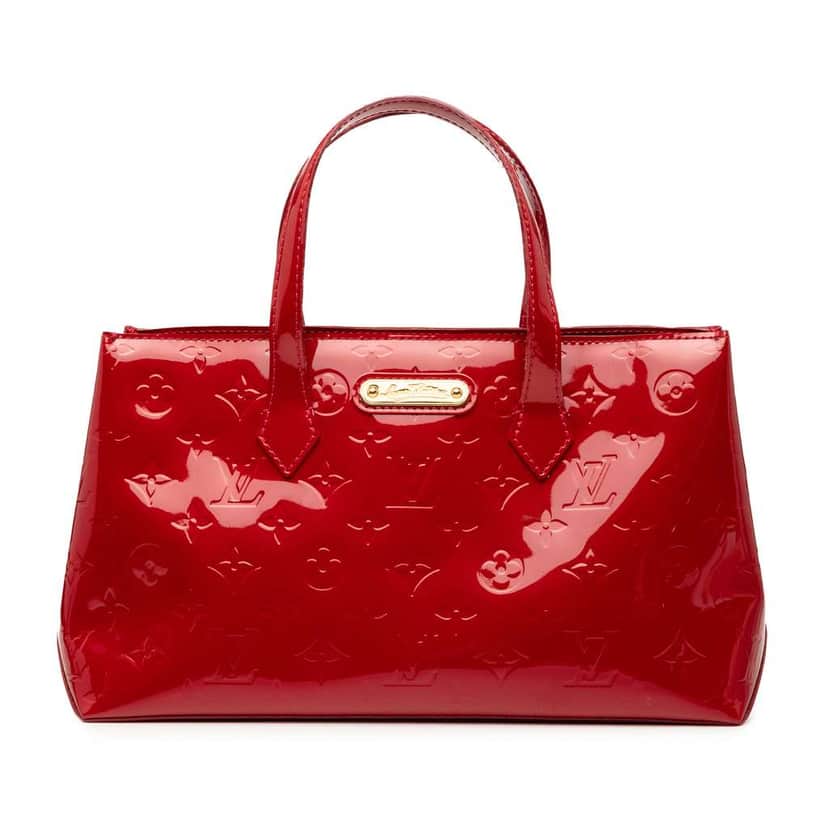 Louis Vuitton Monogram Vernis Wilshire PM Red Leather Good condition - Front View