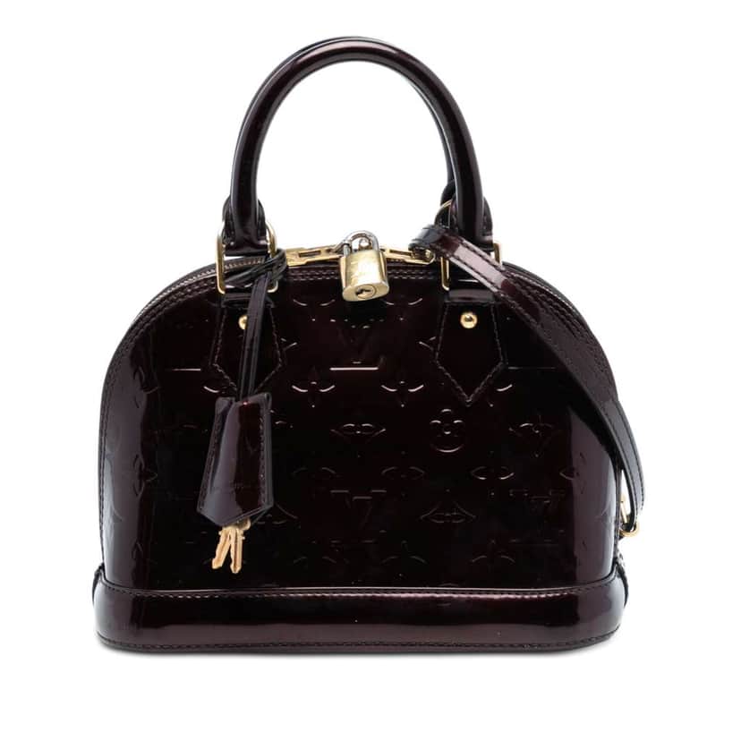 Louis Vuitton Monogram Vernis Alma BB Purple Leather Very good condition - Front View
