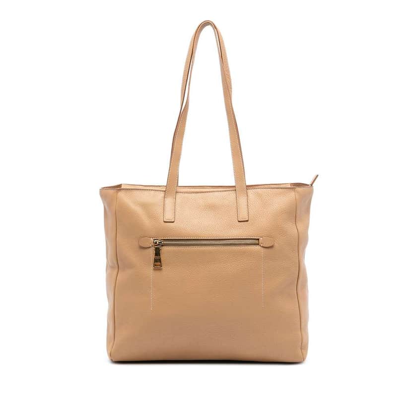 Prada Vitello Daino Tote Brown Leather Very good condition - Front View