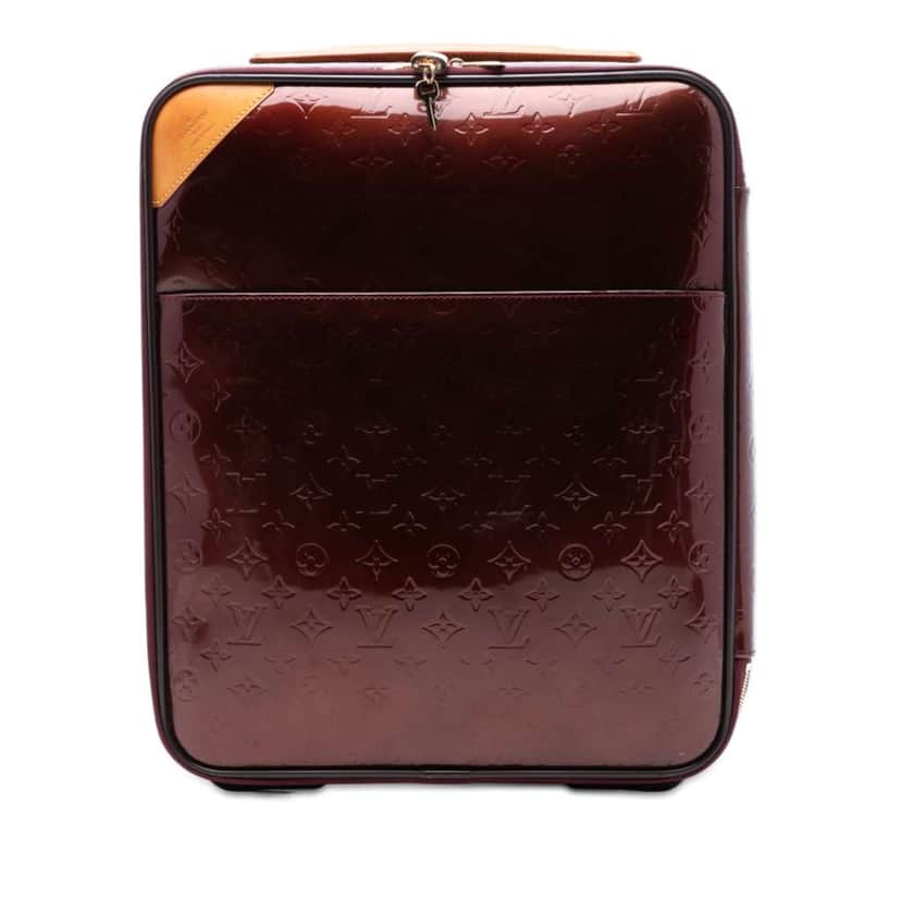 Louis Vuitton Monogram Vernis Pegase 45 Red Leather Very good condition - Front View