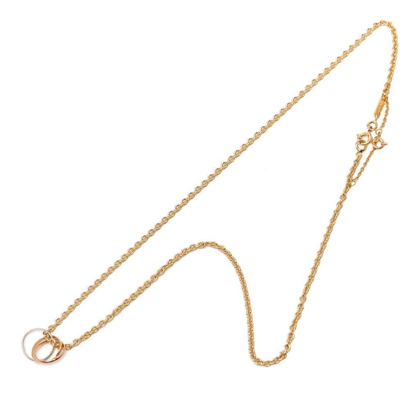 Cartier 18K Tricolor Gold Trinity Chain Necklace Gold Metal Good condition - Front View
