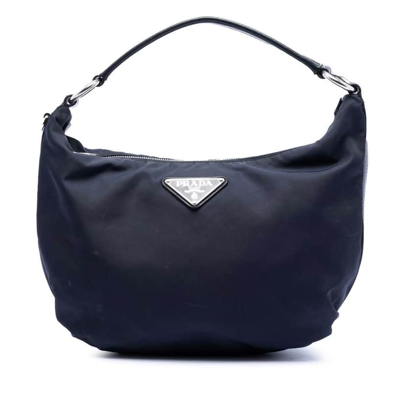 Prada Tessuto Hobo Blue Very good condition - Front View