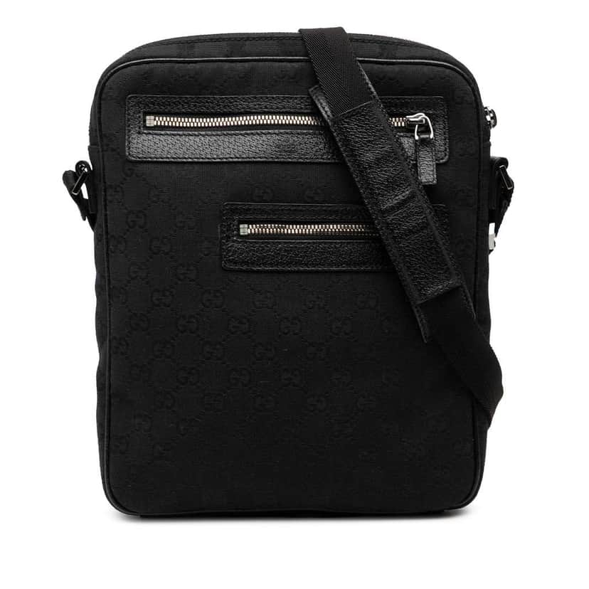 Gucci GG Canvas Crossbody Black Canvas Very good condition - Front View