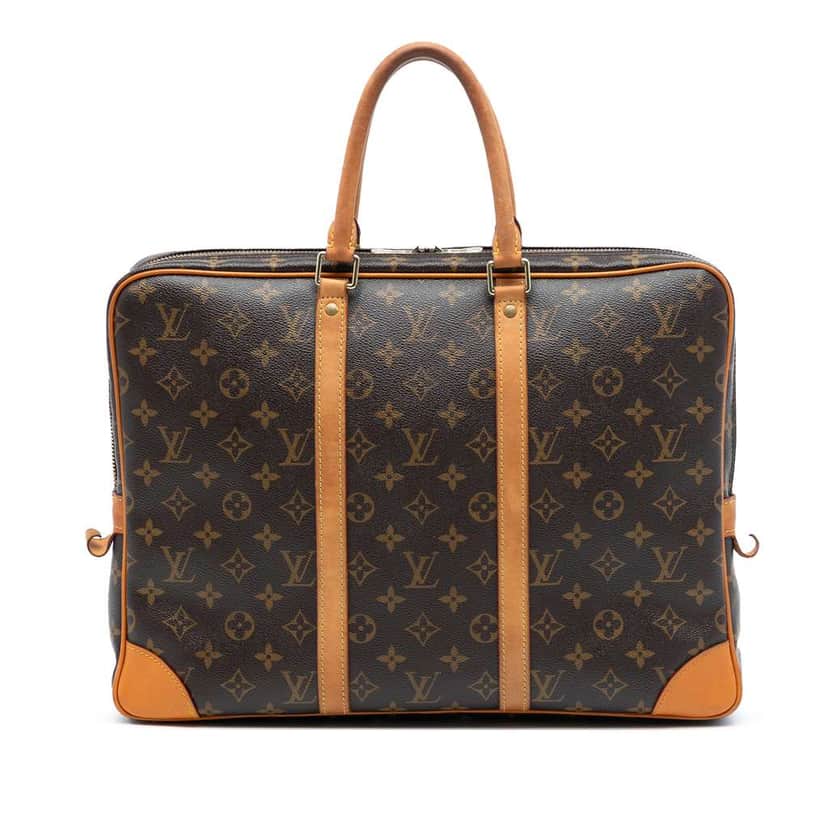 Louis Vuitton Monogram Porte Documents Voyage Brown Good condition - Front View