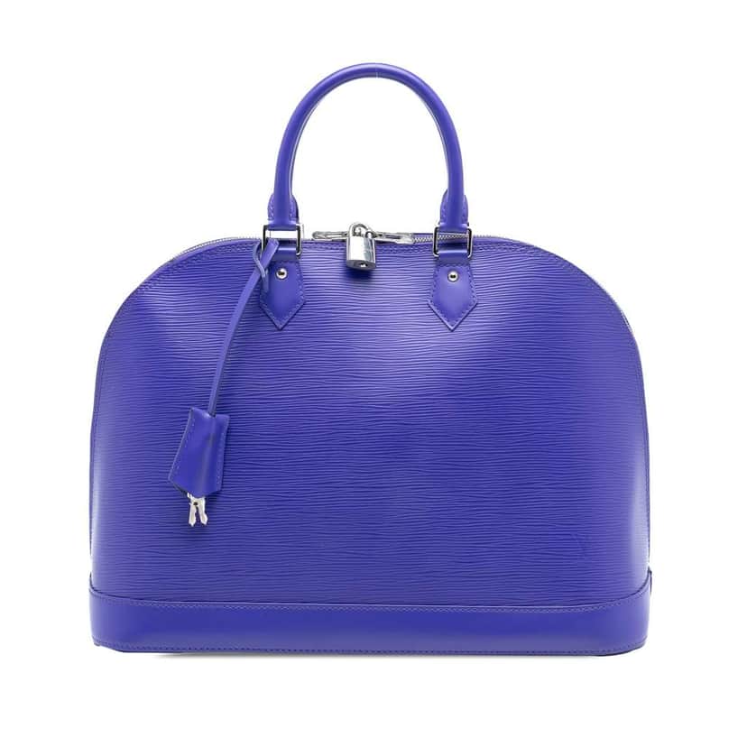Louis Vuitton Epi Alma GM Purple Leather Good condition - Front View