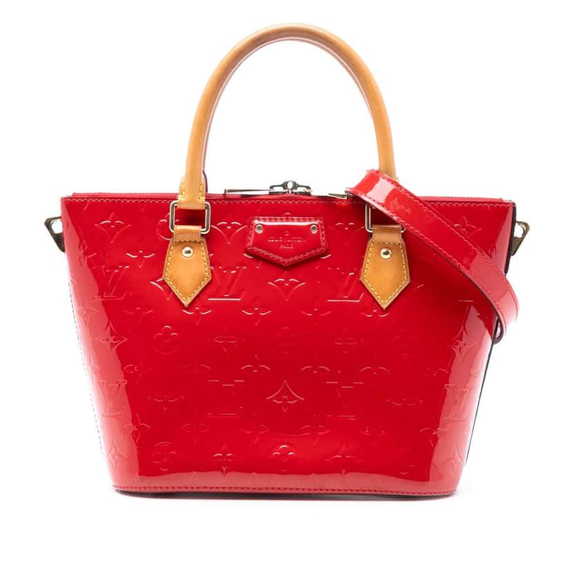 Louis Vuitton Monogram Vernis Montebello PM Red Leather Very good condition - Front View