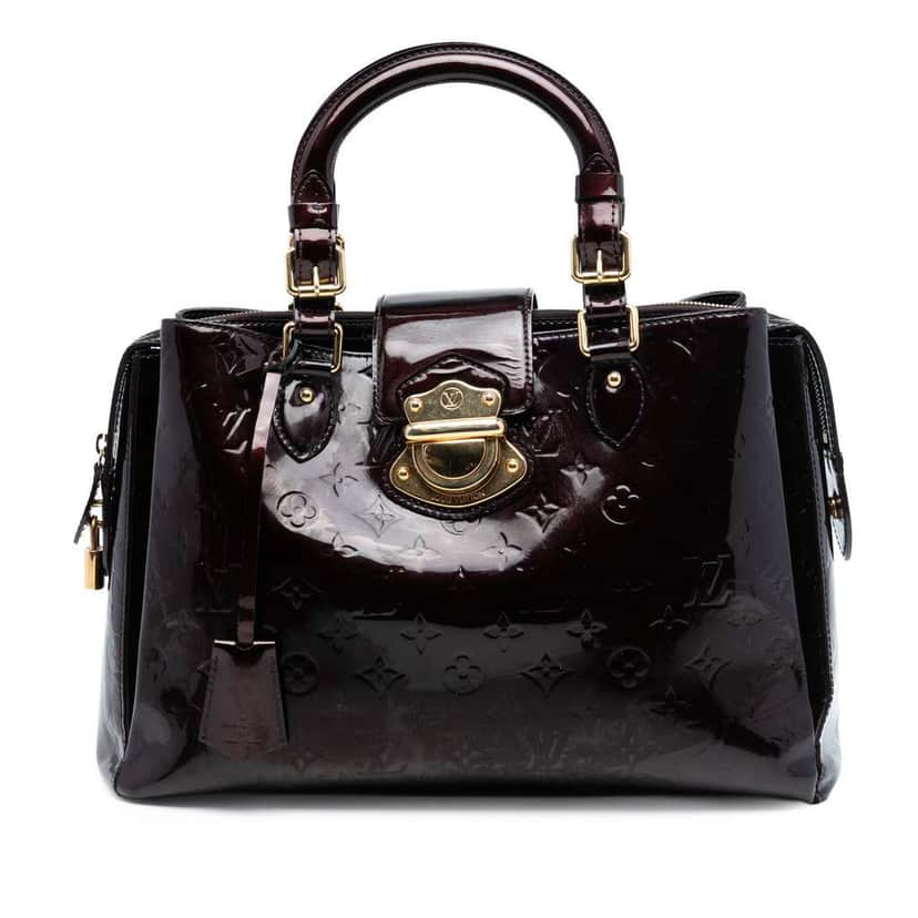 Louis Vuitton Monogram Vernis Melrose Avenue Purple Leather Good condition - Front View