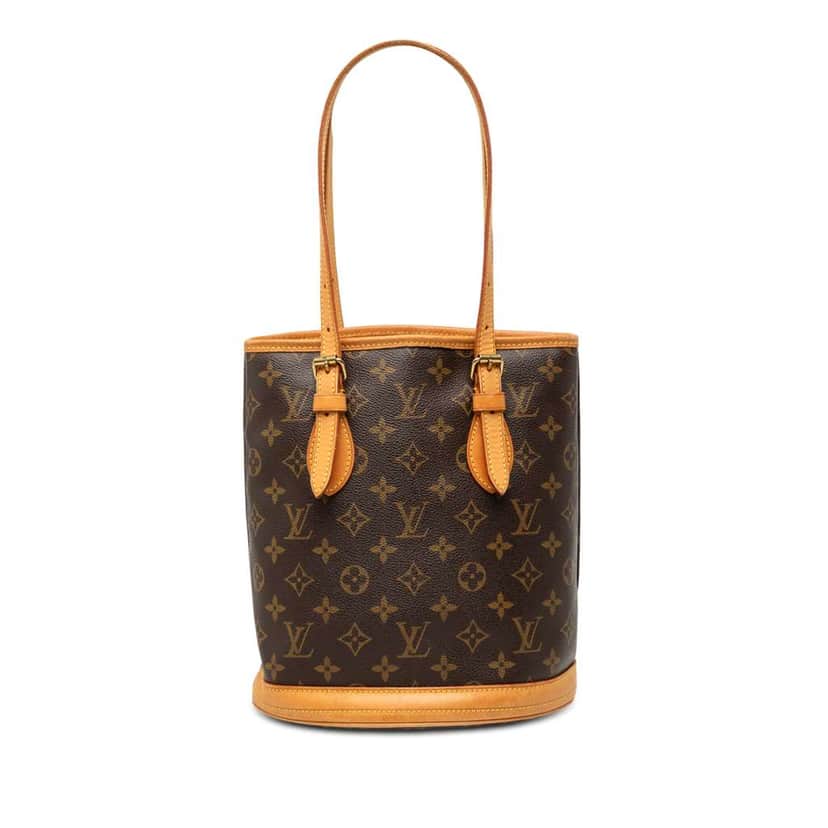 Louis Vuitton Monogram Petit Bucket Brown Good condition - Front View
