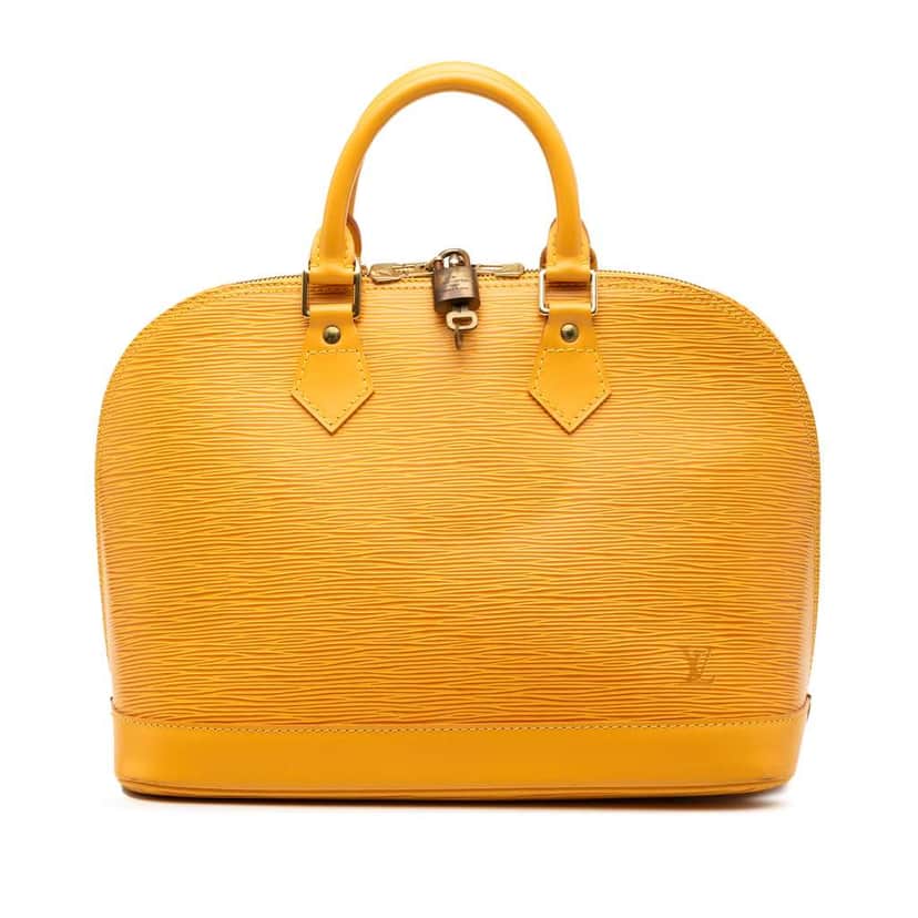 Louis Vuitton Epi Alma PM Yellow Leather Very good condition - Front View