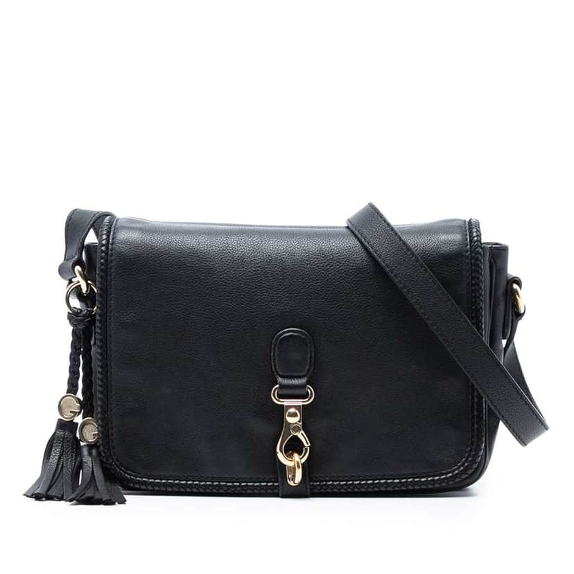 Gucci Leather Marrakech Crossbody Black Leather Good condition - Front View