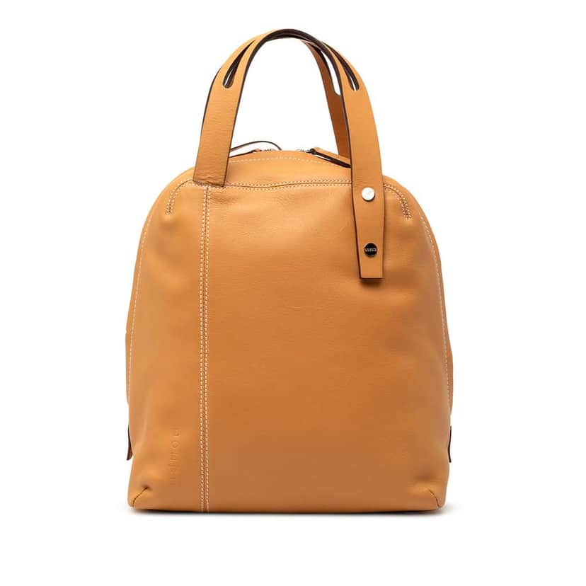 Loewe Leather Handbag Brown Leather Very good condition - Front View