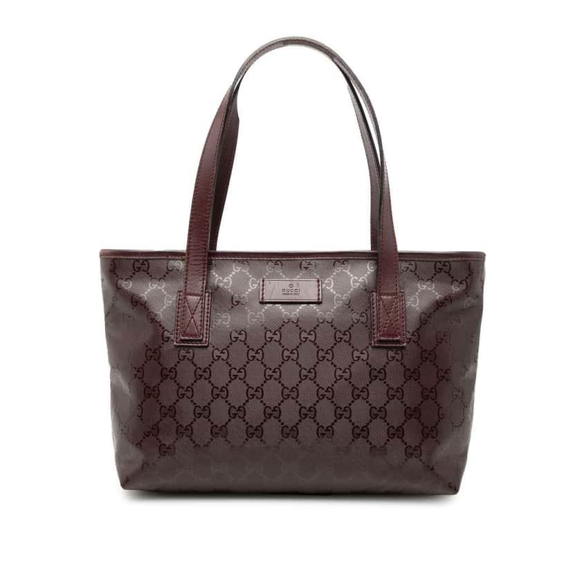 Gucci Small GG Imprime Joy Tote Red Canvas Good condition - Front View
