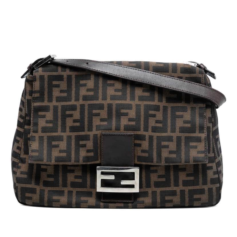 Fendi Zucca Canvas Mamma Forever Brown Canvas Good condition - Front View