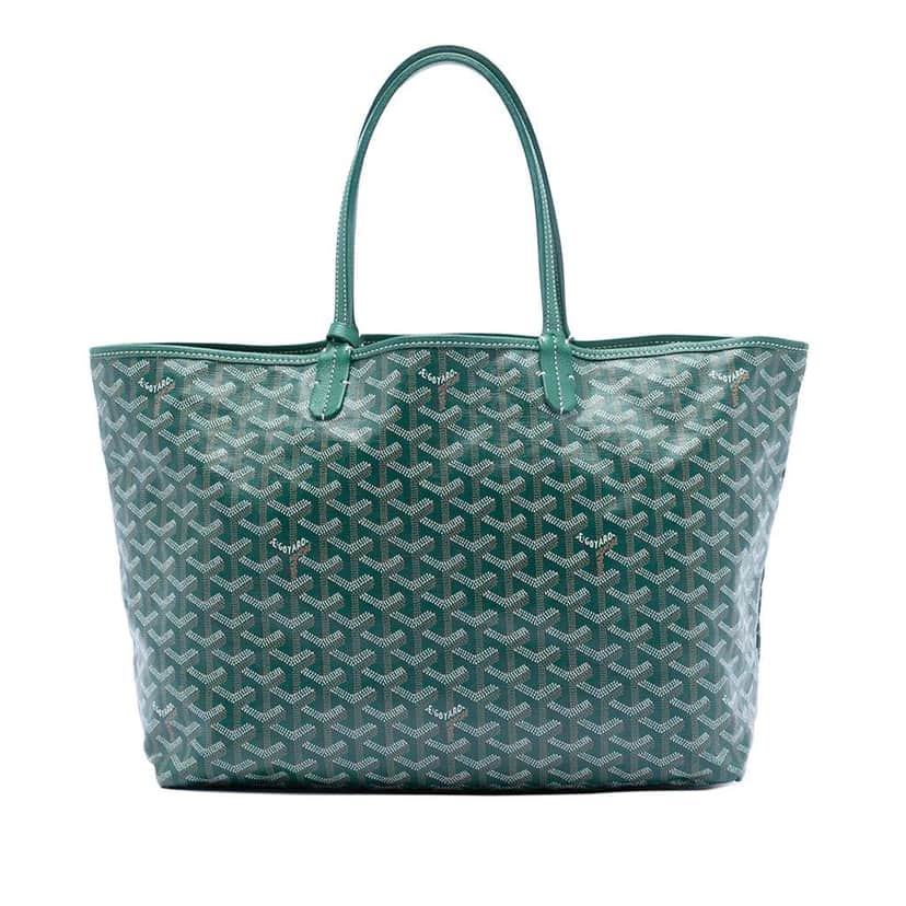 Goyard Goyardine Saint Louis PM Green Canvas Good condition - Front View