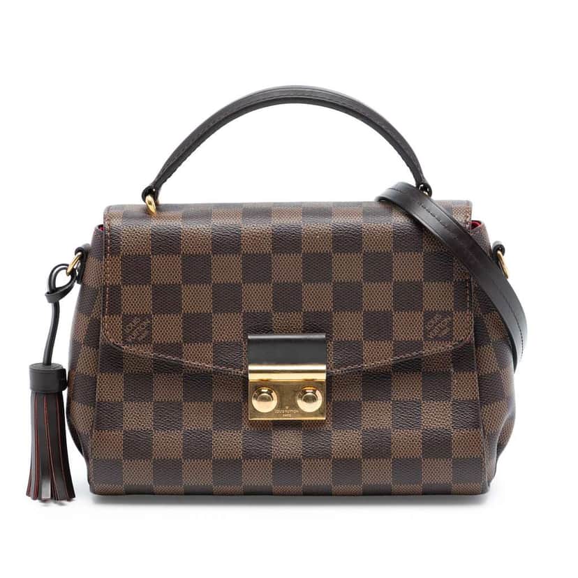 Louis Vuitton Damier Ebene Croisette Brown Good condition - Front View