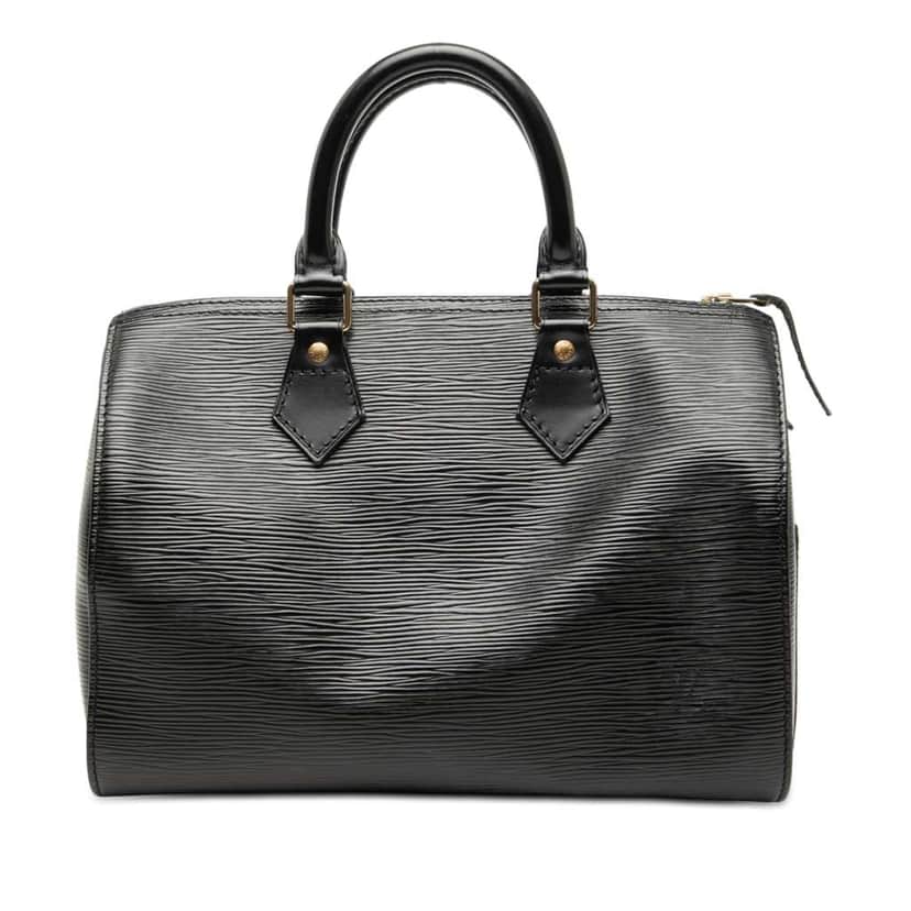 Louis Vuitton Epi Speedy 25 Black Leather Good condition - Front View