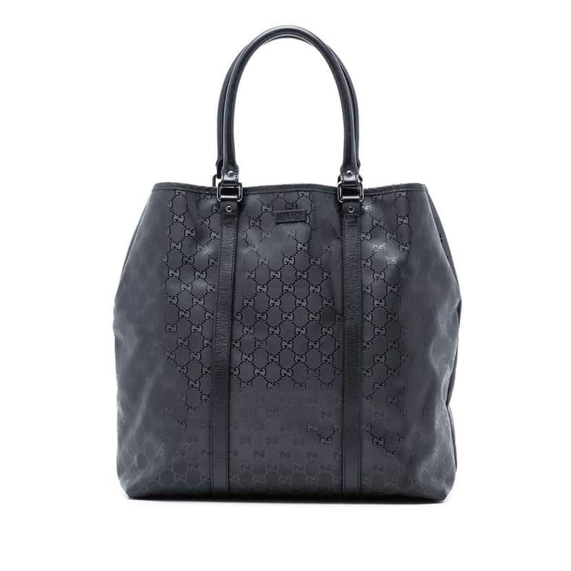 Gucci GG Imprime Joy Vertical Tote Black Canvas Very good condition - Front View
