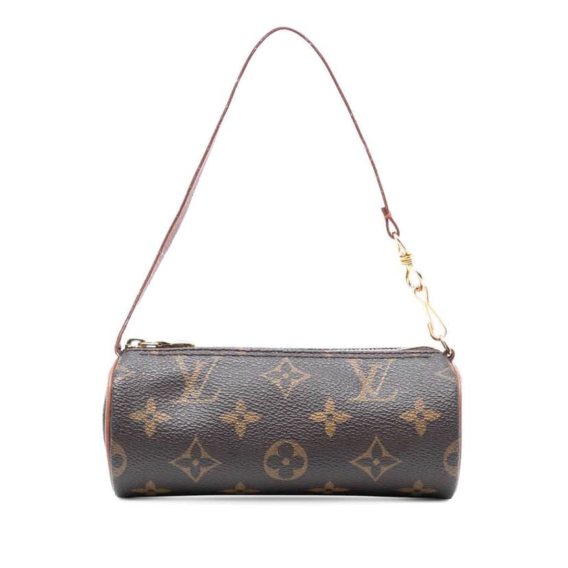 Louis Vuitton Monogram Papillon Pochette Brown Good condition - Front View