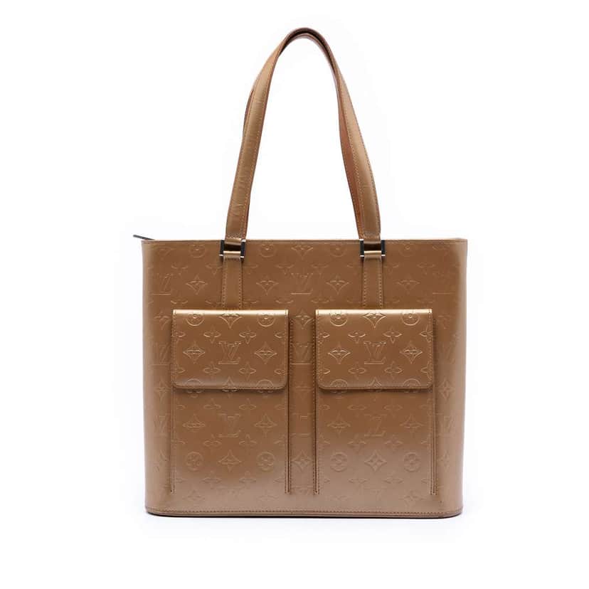 Louis Vuitton Monogram Mat Wilwood Brown Leather Very good condition - Front View