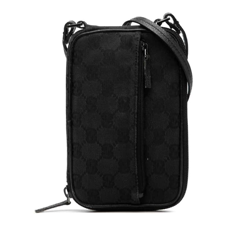 Gucci GG Canvas Crossbody Black Canvas Very good condition - Front View