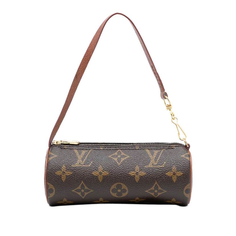 Louis Vuitton Monogram Papillon Pochette Brown Good condition - Front View