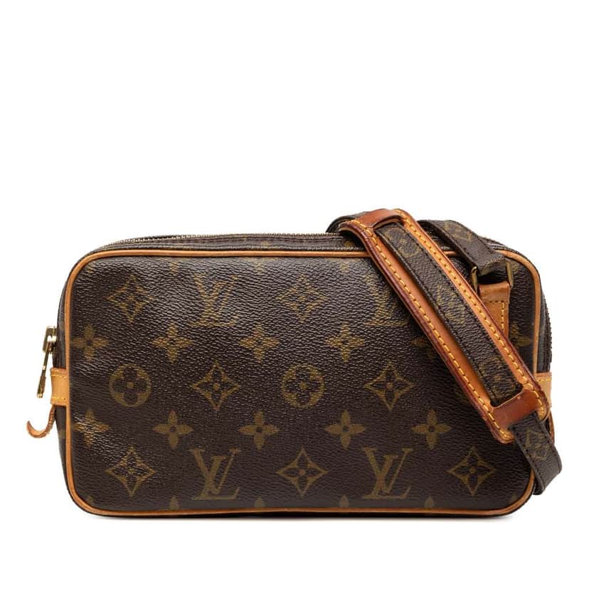 Louis Vuitton Monogram Pochette Marly Bandouliere Brown Good condition - Front View