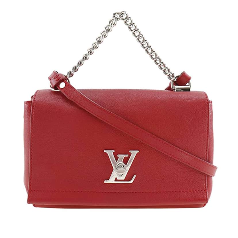 Louis Vuitton Leather Lockme II BB Red Leather Very good condition - Front View