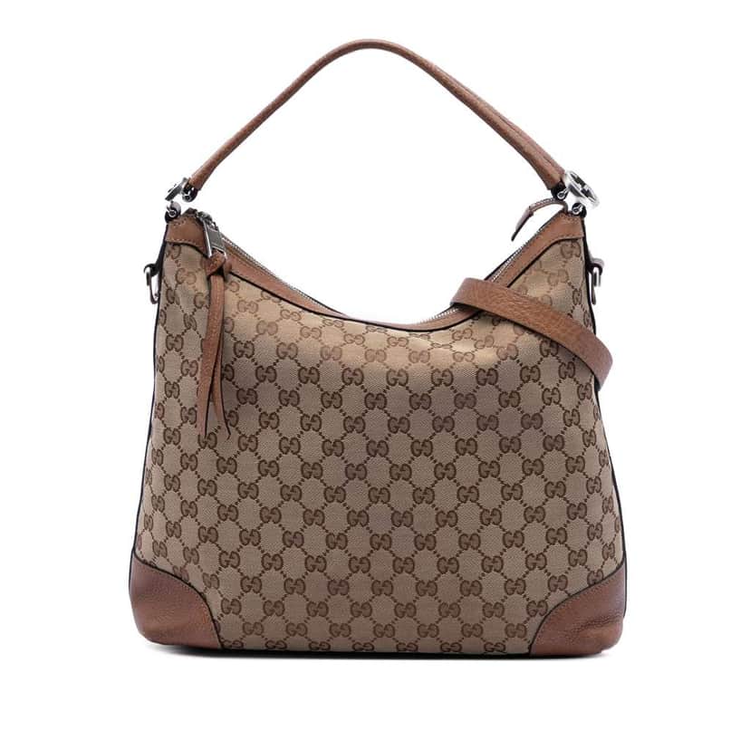 Gucci Small GG Canvas Miss GG Hobo Brown Canvas Good condition - Front View