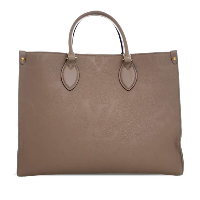 Louis Vuitton Monogram Empreinte OnTheGo MM Brown Leather Very good condition - Front View