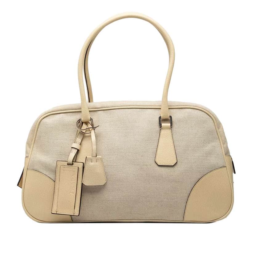 Prada Canvas Shoulder Bag Brown Canvas Very good condition - Front View