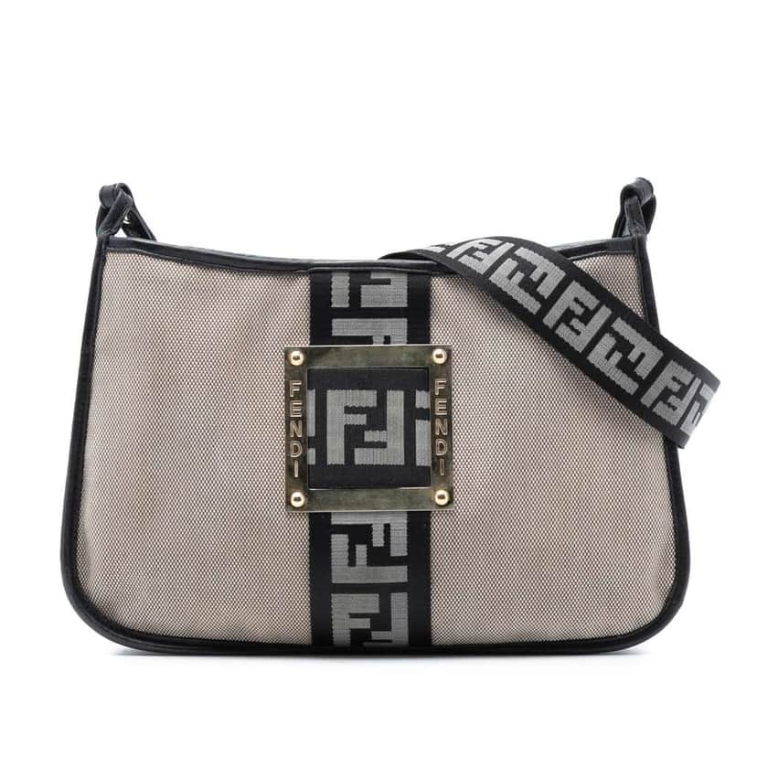 Fendi Canvas Zucca Crossbody Brown Canvas Very good condition - Front View