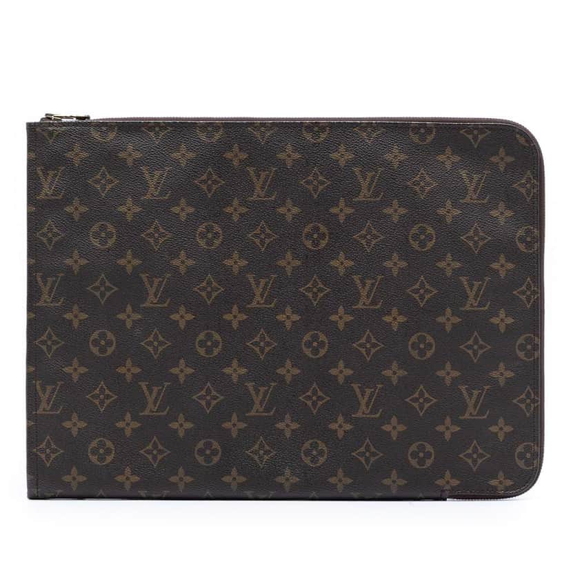 Louis Vuitton Monogram Poche Documents Portfolio Brown Good condition - Front View
