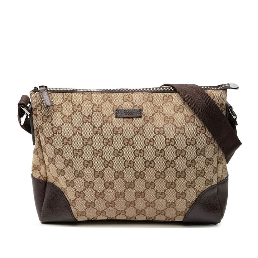 Gucci GG Canvas Crossbody Brown Canvas Very good condition - Front View